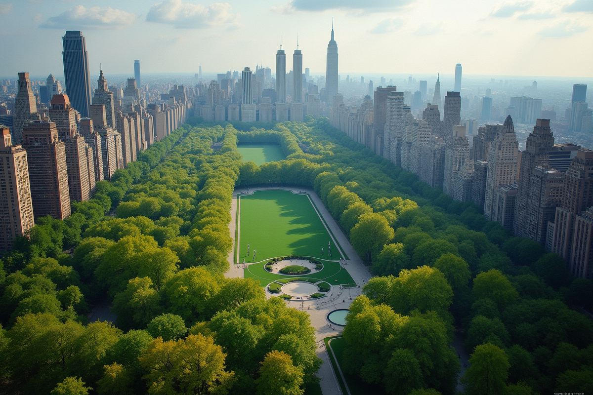Parc central de New York vu d
