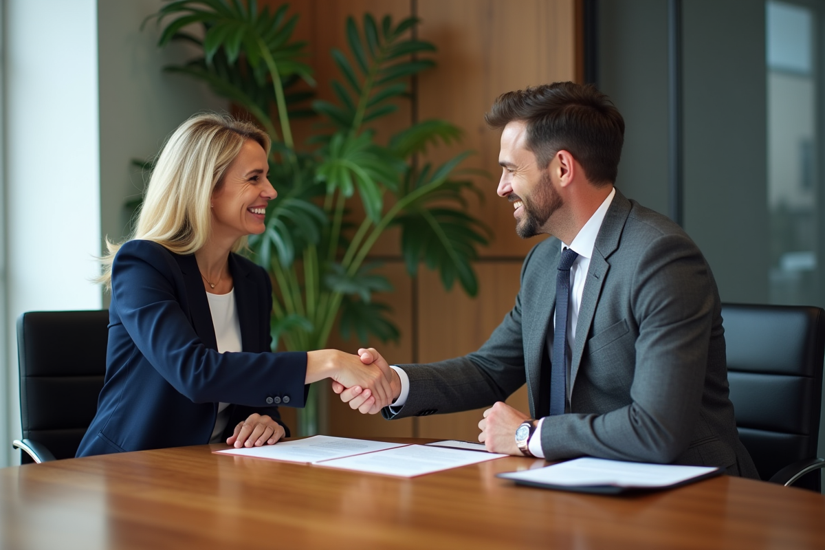 Deux professionnels signent un partenariat en réunion